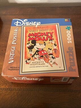 Disney Mickey Mouse 'Mickey's Nightmare' Vintage Poster Puzzle - 1000